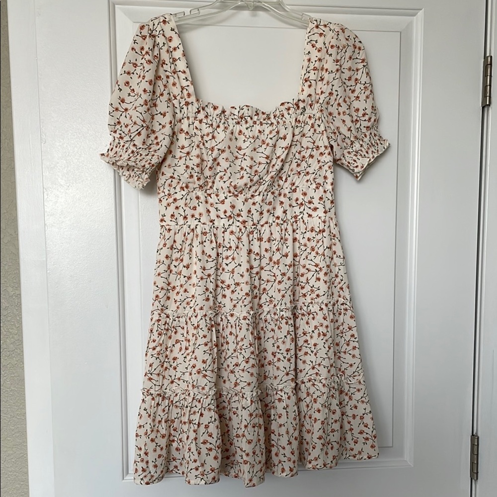 Floral Tiered Blu Pepper Dress